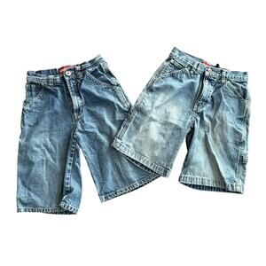 Lot of 2 boys denim JORTS shorts Arizona Brand Unionbay‎ vintage y2k size 8